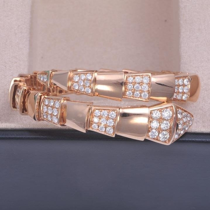 [AURORA]SERPENTI BRACELET PINK GOLD DIAMOND