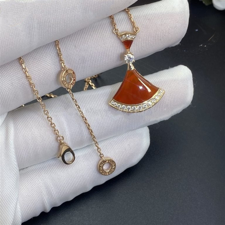 [AURORA]DREAM NECKLACE CARNELIAN DIAMOND