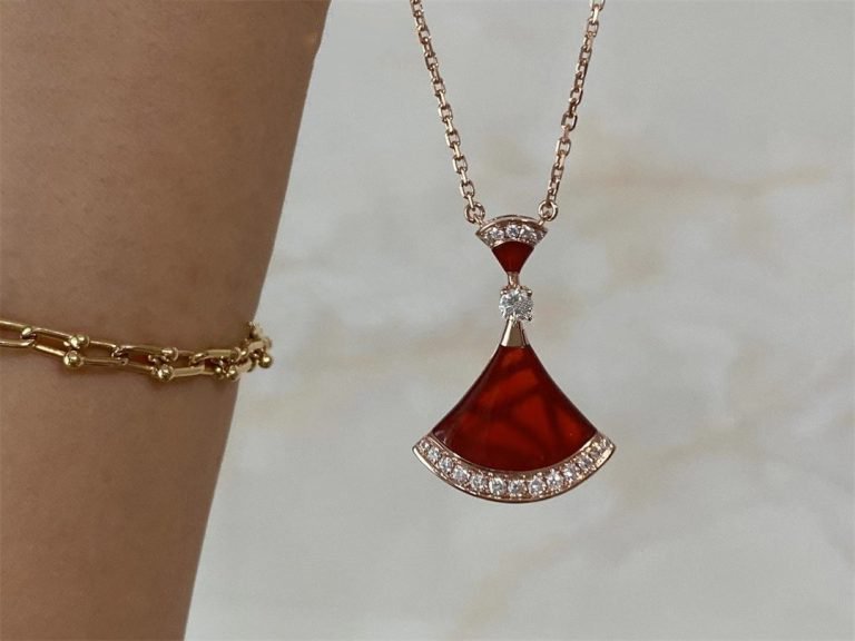 [AURORA]DREAM NECKLACE CARNELIAN DIAMOND