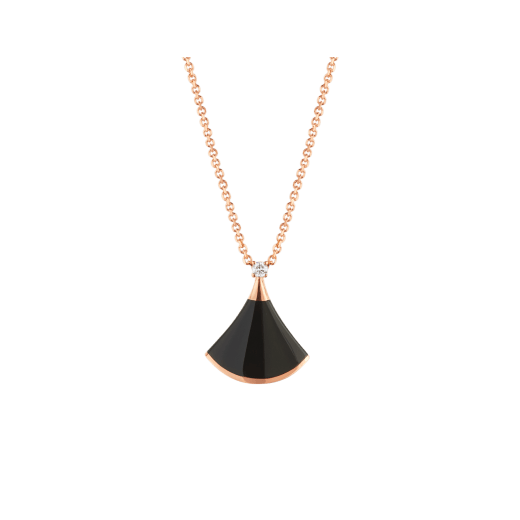 [AURORA]DREAM NECKLACE ONYX 1 DIAMOND