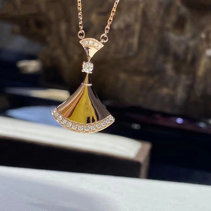 [AURORA]DREAM NECKLACE PINK GOLD DIAMOND