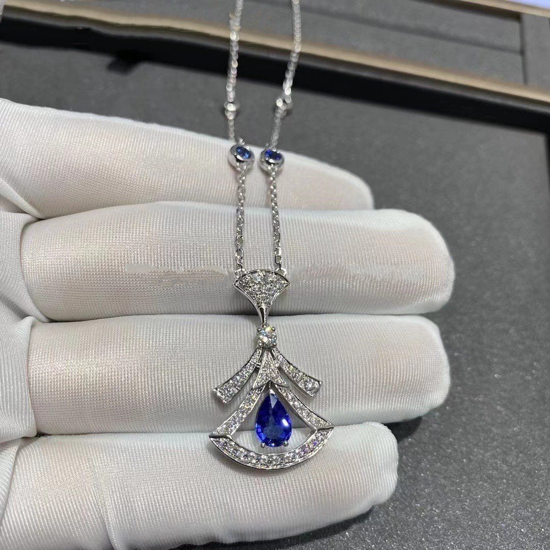 [AURORA]DREAM NECKLACE AGATE DIAMOND SILVER