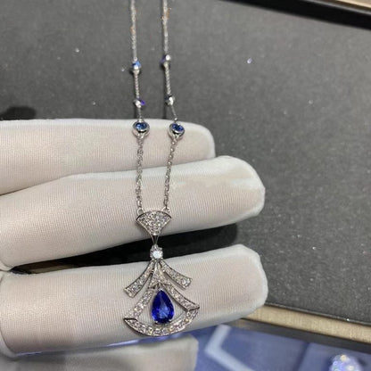 [AURORA]DREAM NECKLACE AGATE DIAMOND SILVER