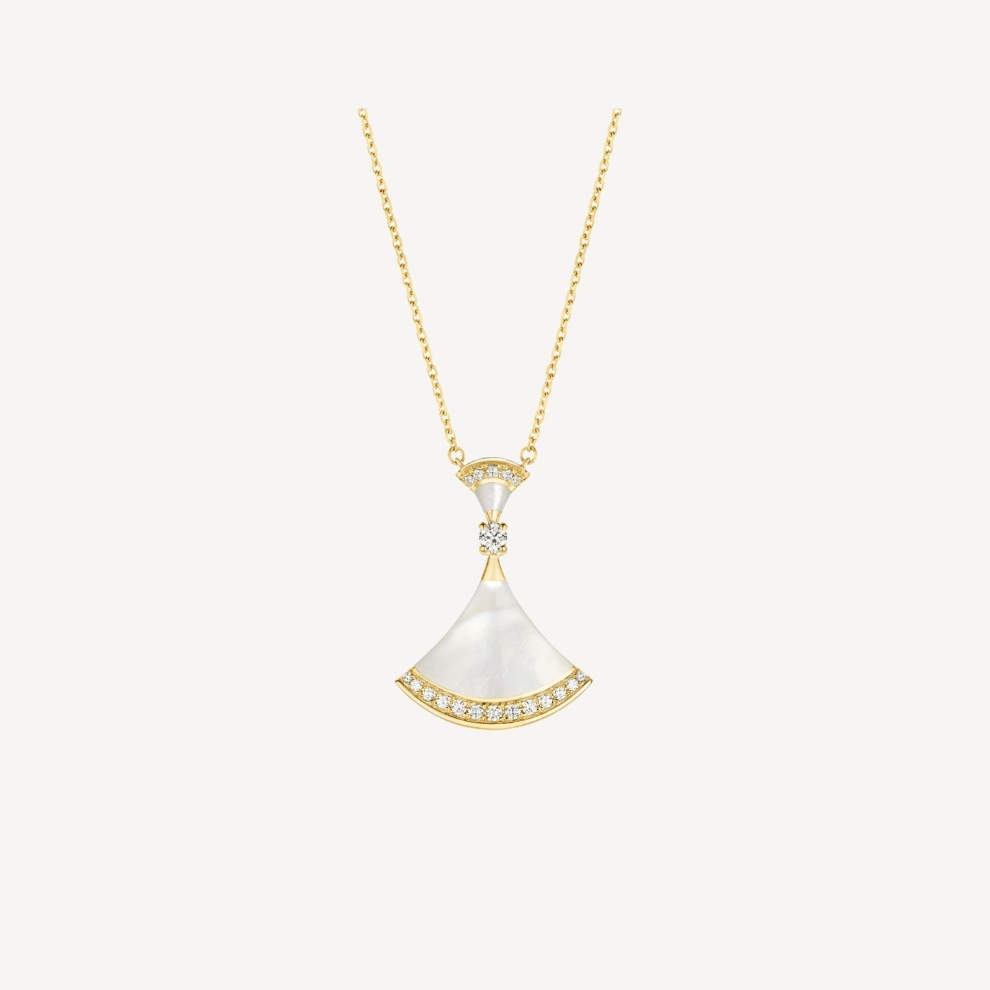[AURORA]DREAM NECKLACE MOP GOLD DIAMOND