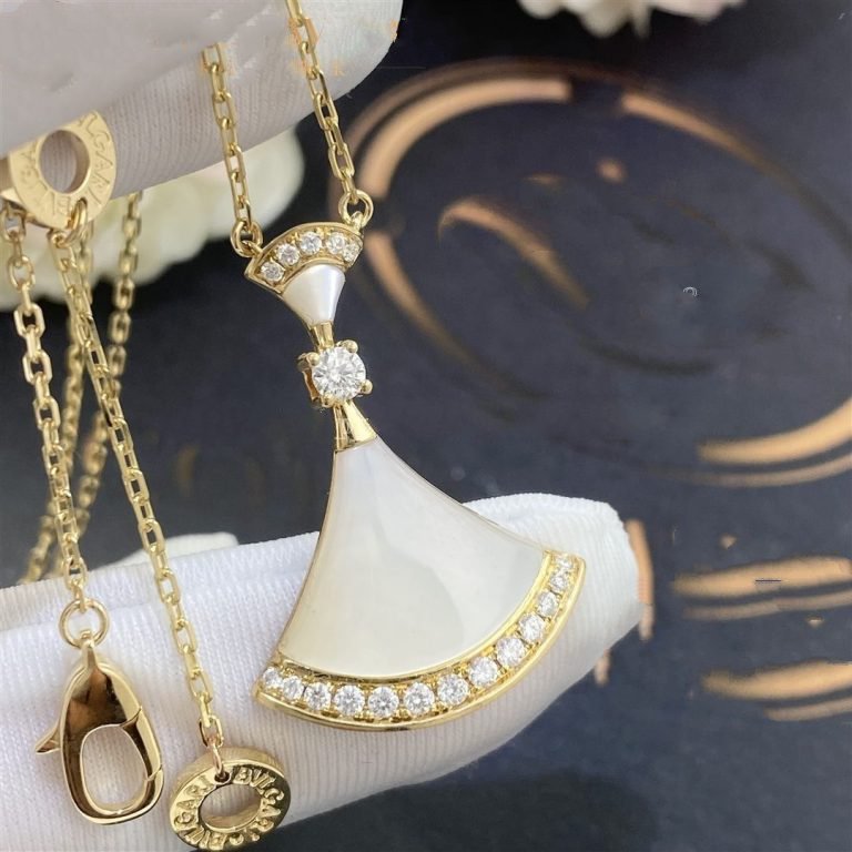 [AURORA]DREAM NECKLACE MOP GOLD DIAMOND