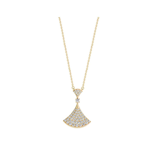 [AURORA]DREAM NECKLACE GOLD FULL DIAMOND