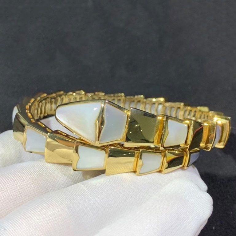 [AURORA]SERPENTI BRACELET MOP GOLD