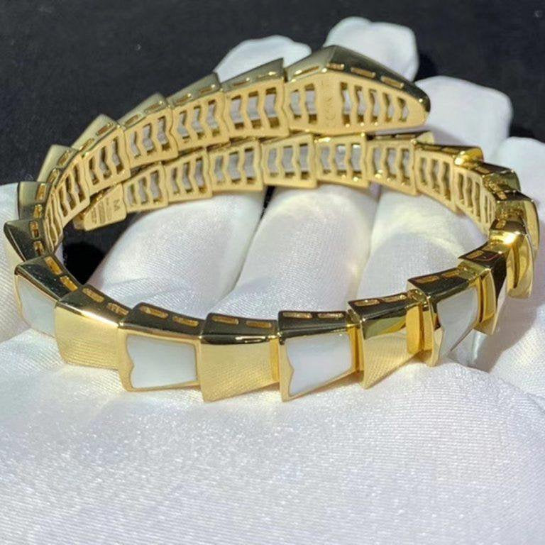 [AURORA]SERPENTI BRACELET MOP GOLD