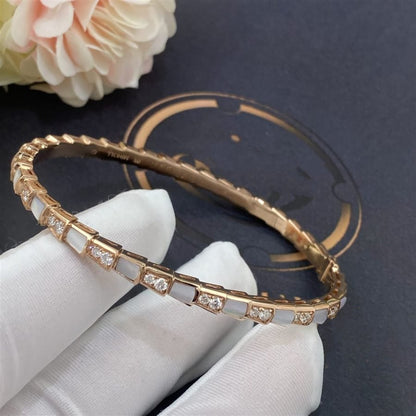 [AURORA]SERPENTI BRACELET PINK GOLD MOP DIAMOND