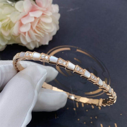 [AURORA]SERPENTI BRACELET PINK GOLD MOP DIAMOND