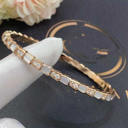[AURORA]SERPENTI BRACELET PINK GOLD MOP DIAMOND