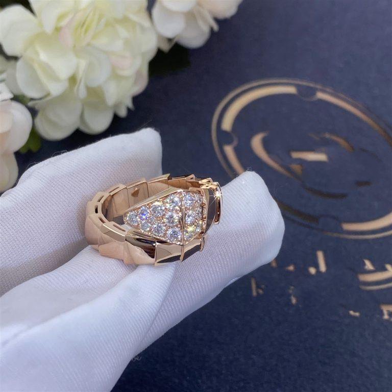 [AURORA]SERPENTI RING PINK GOLD DIAMOND