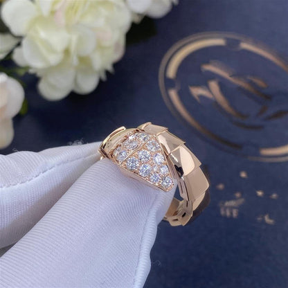 [AURORA]SERPENTI RING PINK GOLD DIAMOND