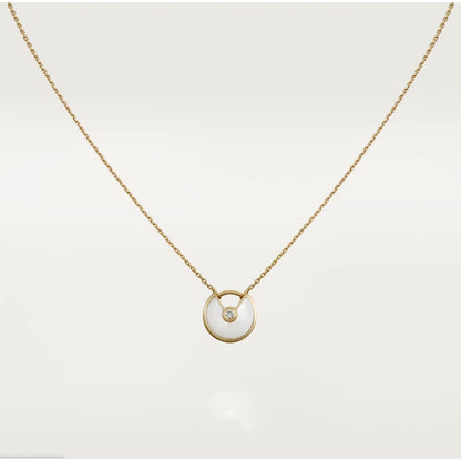 [AURORA]AMULETTE ROSE GOLD MOP NECKLACE