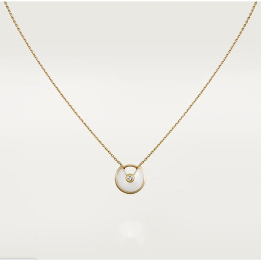 [AURORA]AMULETTE ROSE GOLD MOP NECKLACE