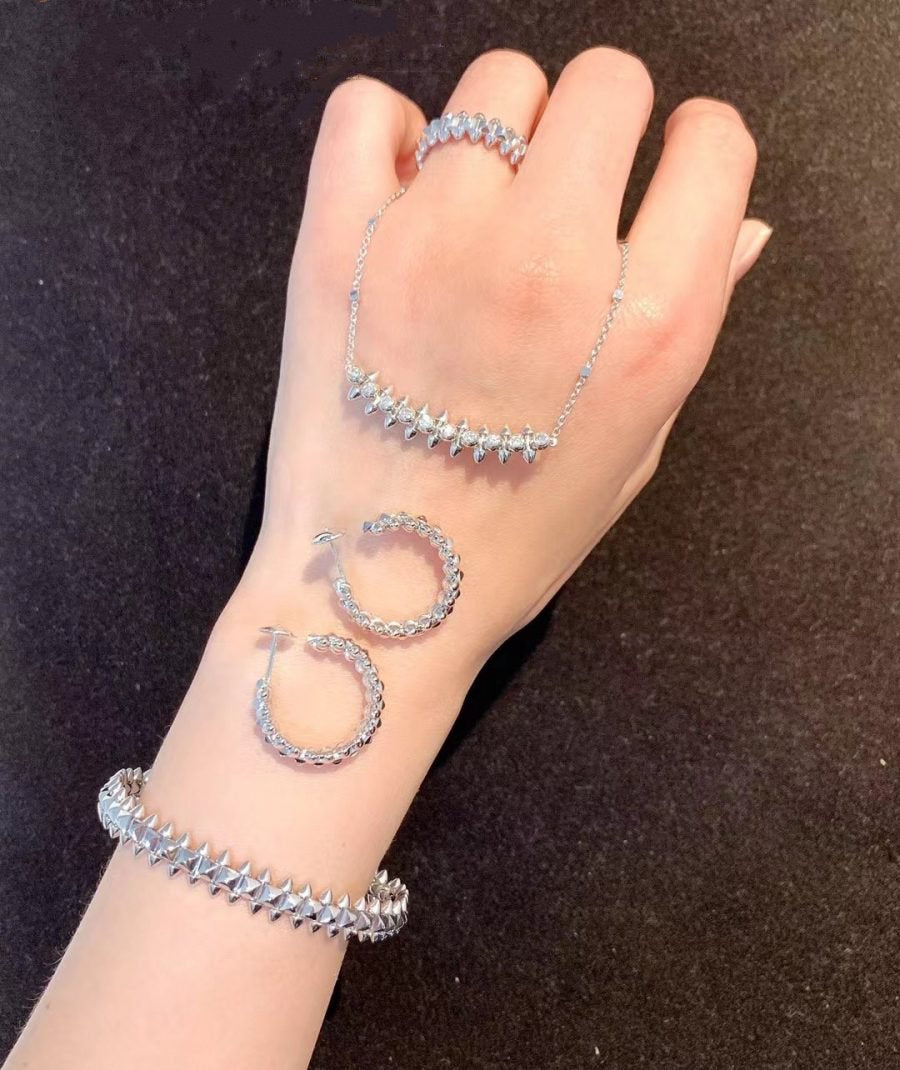 [AURORA]CLASH SILVER BRACELET