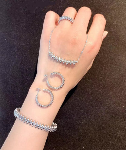 [AURORA]CLASH SILVER BRACELET