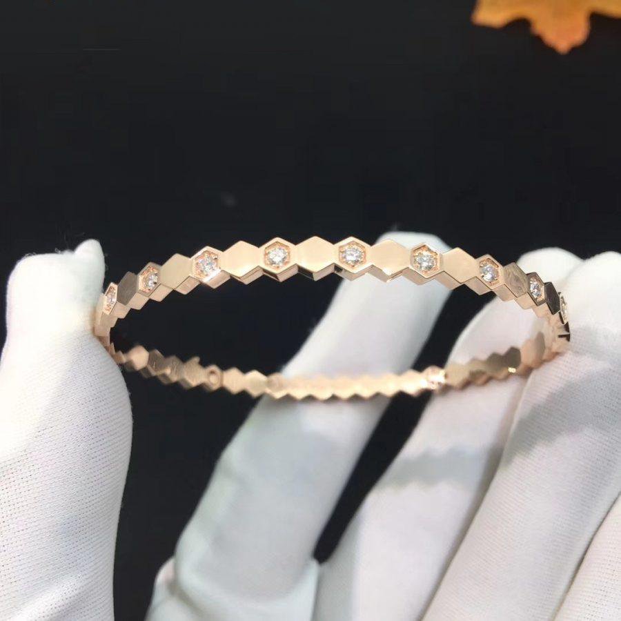 [AURORA]BEE LOVE PINK GOLD DIAMOND BRACELET