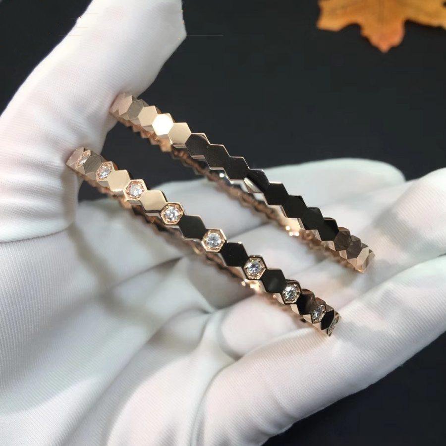 [AURORA]BEE LOVE PINK GOLD DIAMOND BRACELET
