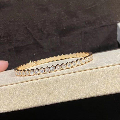 [AURORA]BEE LOVE GOLD BRACELET FULL DIAMOND