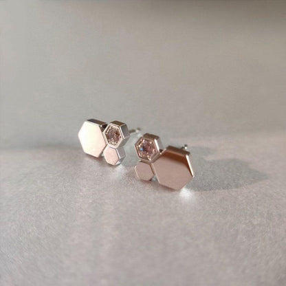[AURORA]BEE LOVE SILVER DIAMOND EARRINGS