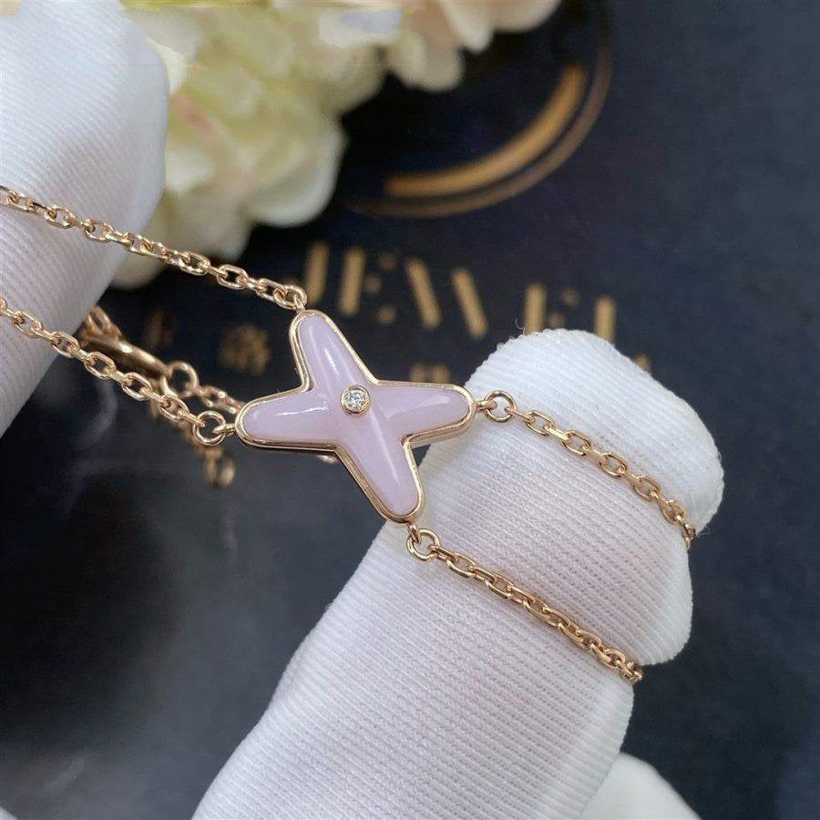 [AURORA]JEUX BRACELET PINK MOP PINK GOLD 1 DIAMOND