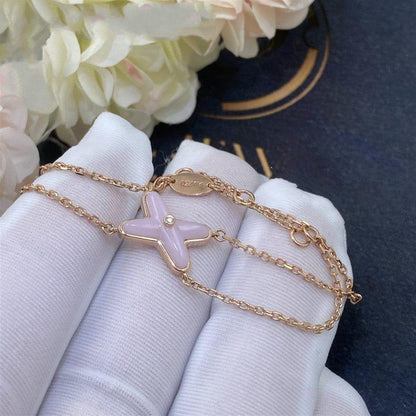 [AURORA]JEUX BRACELET PINK MOP PINK GOLD 1 DIAMOND