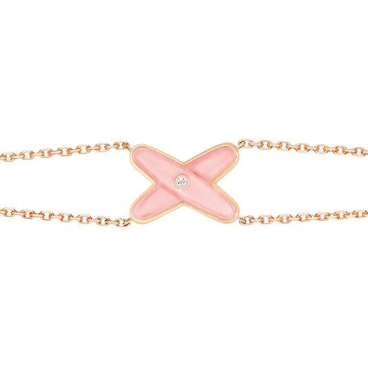 [AURORA]JEUX BRACELET PINK MOP PINK GOLD 1 DIAMOND