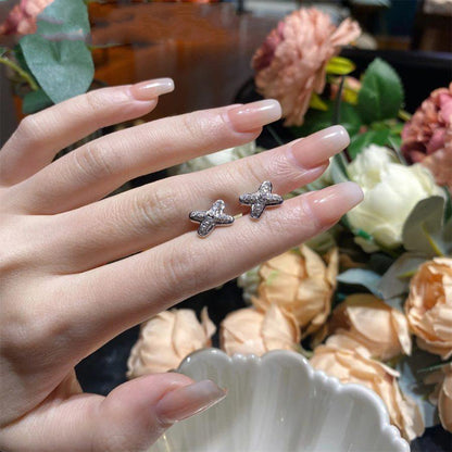 [AURORA]JEUX DE SILVER DIAMOND EARRINGS