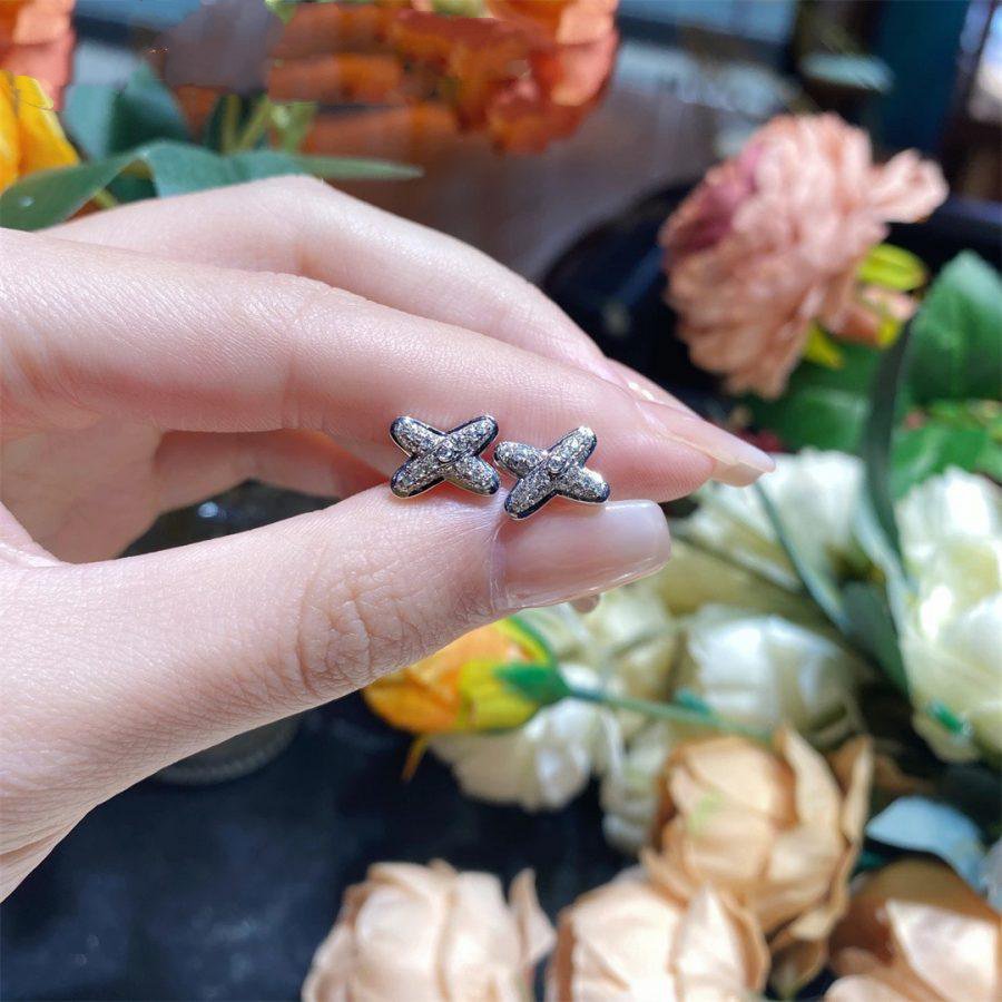 [AURORA]JEUX DE SILVER DIAMOND EARRINGS