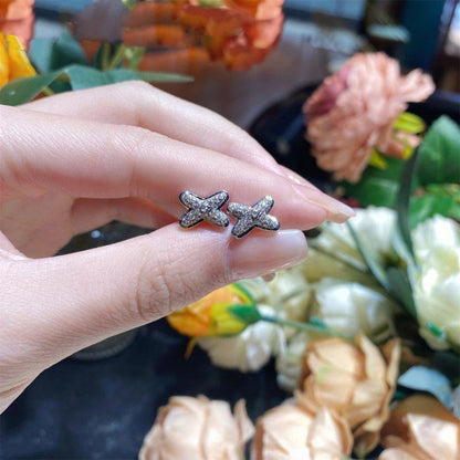 [AURORA]JEUX DE SILVER DIAMOND EARRINGS