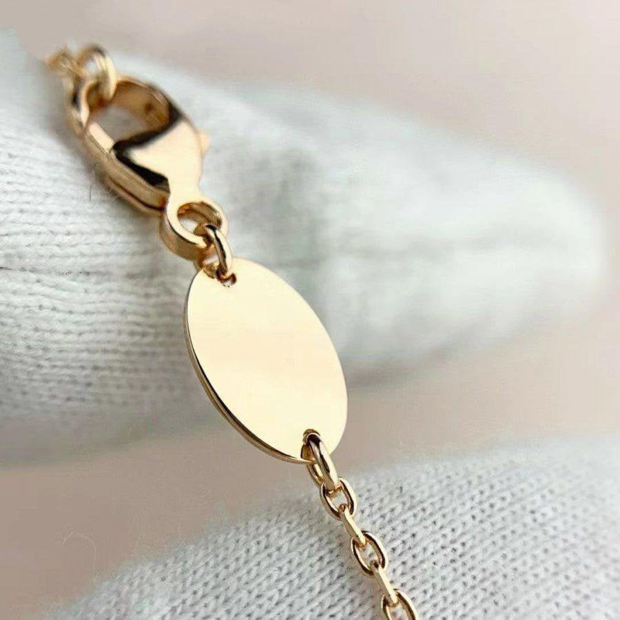 [AURORA]JEUX DE BRACELET MALACHITE PINK GOLD DIAMONDS