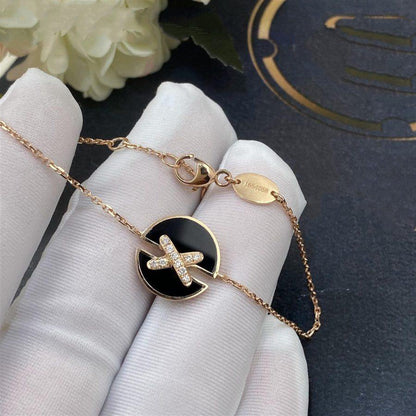 [AURORA]JEUX DE BRACELET ONYX PINK GOLD DIAMOND