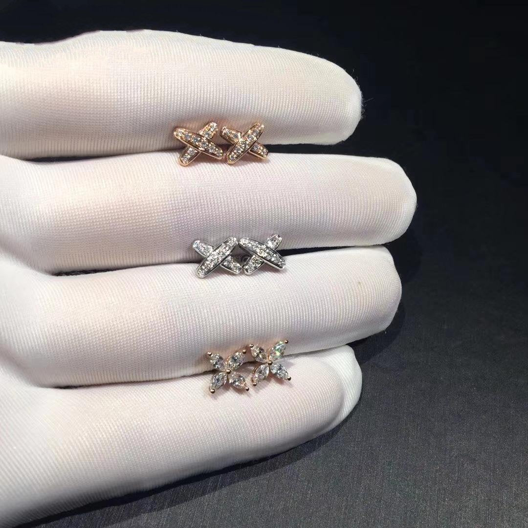 [AURORA]JEUX DE DIAMOND EARRINGS