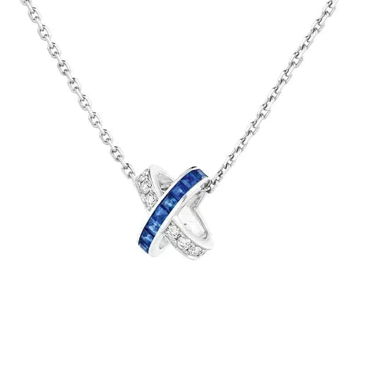 [AURORA]LIENS DIAMOND SILVER NECKLACE