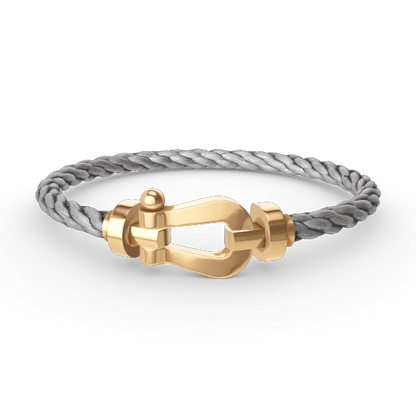 [AURORA]FORCE LARGE HORSESHOE NO DIAMOND BRACELET GOLD