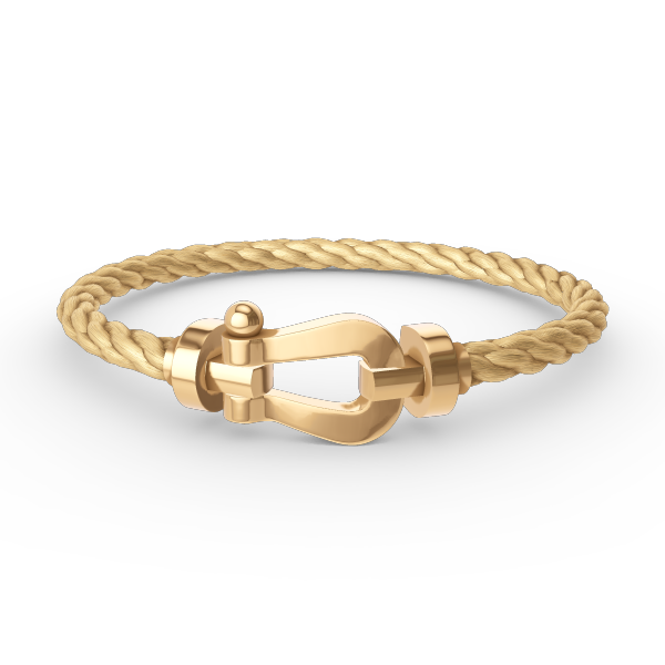 [AURORA]FORCE LARGE HORSESHOE NO DIAMOND BRACELET GOLD