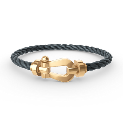 [AURORA]FORCE LARGE HORSESHOE NO DIAMOND BRACELET GOLD
