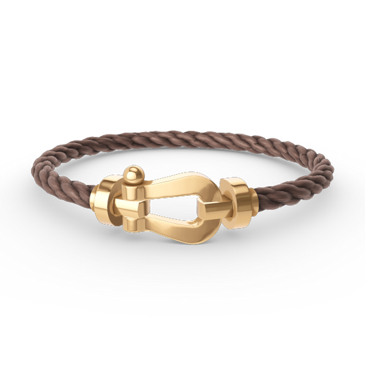 [AURORA]FORCE LARGE HORSESHOE NO DIAMOND BRACELET GOLD