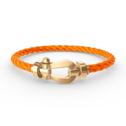 [AURORA]FORCE LARGE HORSESHOE NO DIAMOND BRACELET GOLD