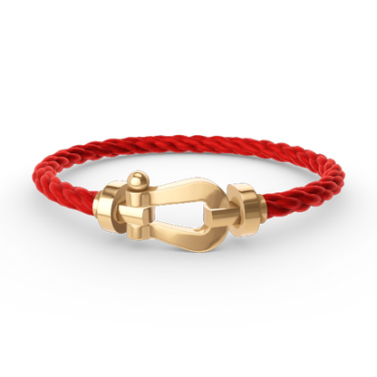 [AURORA]FORCE LARGE HORSESHOE NO DIAMOND BRACELET GOLD
