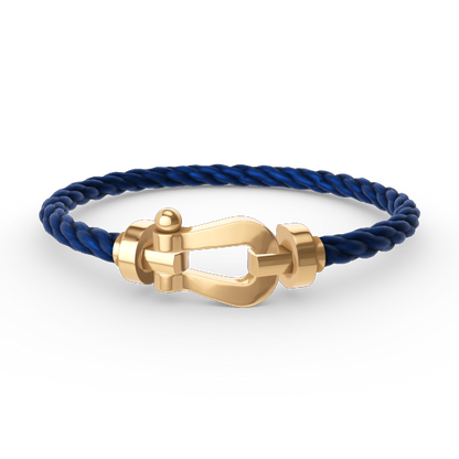 [AURORA]FORCE LARGE HORSESHOE NO DIAMOND BRACELET GOLD