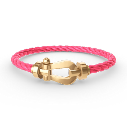 [AURORA]FORCE LARGE HORSESHOE NO DIAMOND BRACELET GOLD