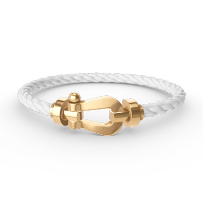[AURORA]FORCE LARGE HORSESHOE NO DIAMOND BRACELET GOLD