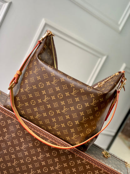 VAGABOND HOBO 38 IN BROWN MONOGRAM CANVAS