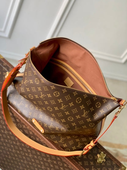 VAGABOND HOBO 38 IN BROWN MONOGRAM CANVAS