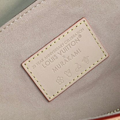 LV x TM DAUPHINE SOFT 28 IN COLORFUL MONOGRAM PATTERN AND WHITE COATED CANVAS