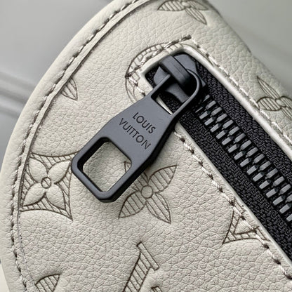 PULSE WEARABLE WALLET 22.5 IN SAND MONOGRAM SHADOW EMBOSSED CALFSKIN