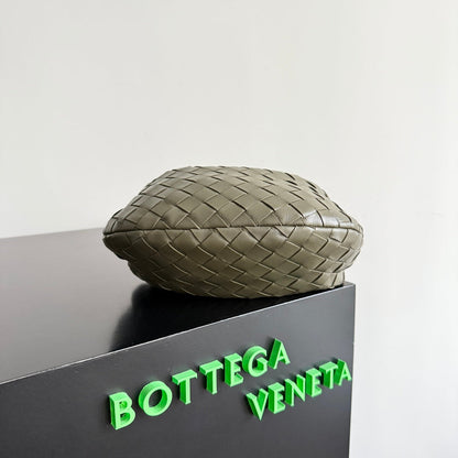 BOTTEGA VENETA 25S MINI JODIE 26 IN OLIVE GREEN CALFSKIN