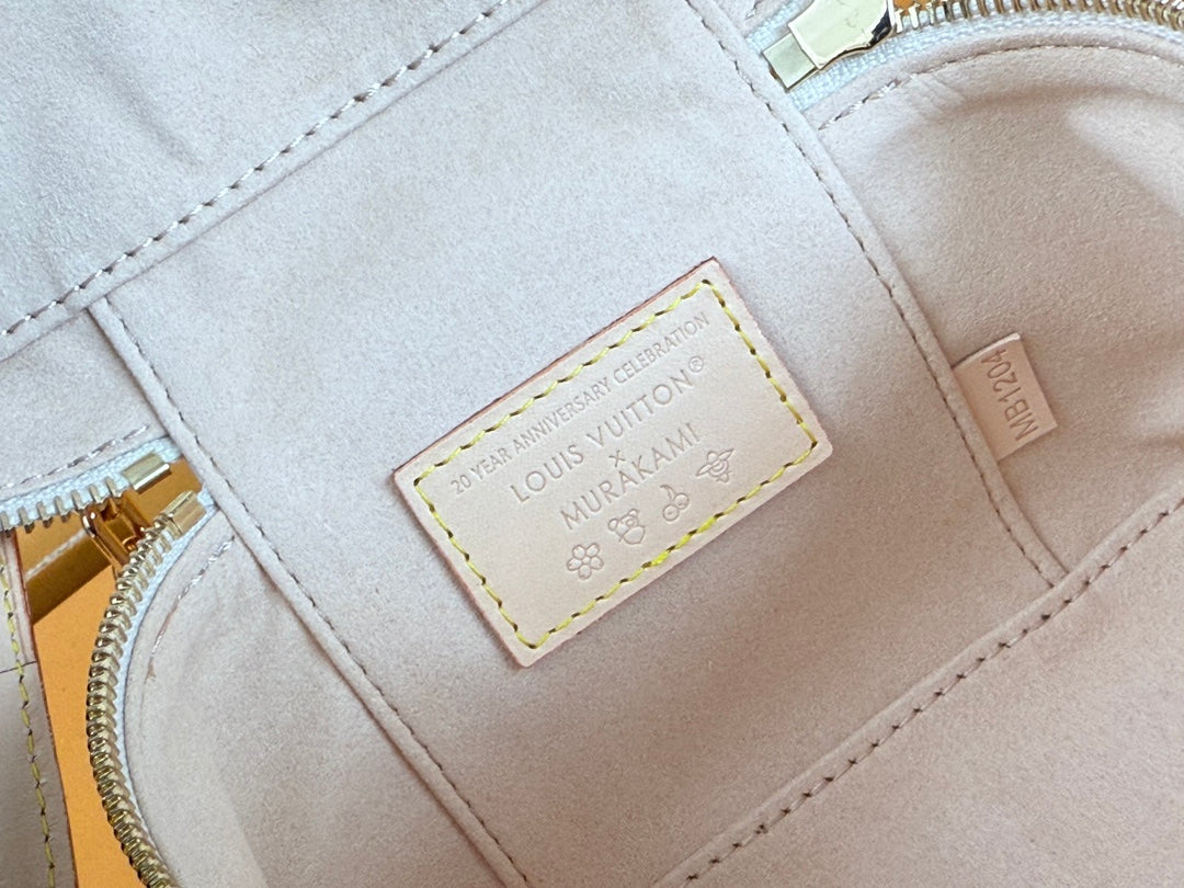 LV 25S VANITY POUCH 19 IN MULTICOLOR MONOGRAM CANVAS GOLD HARDWARE